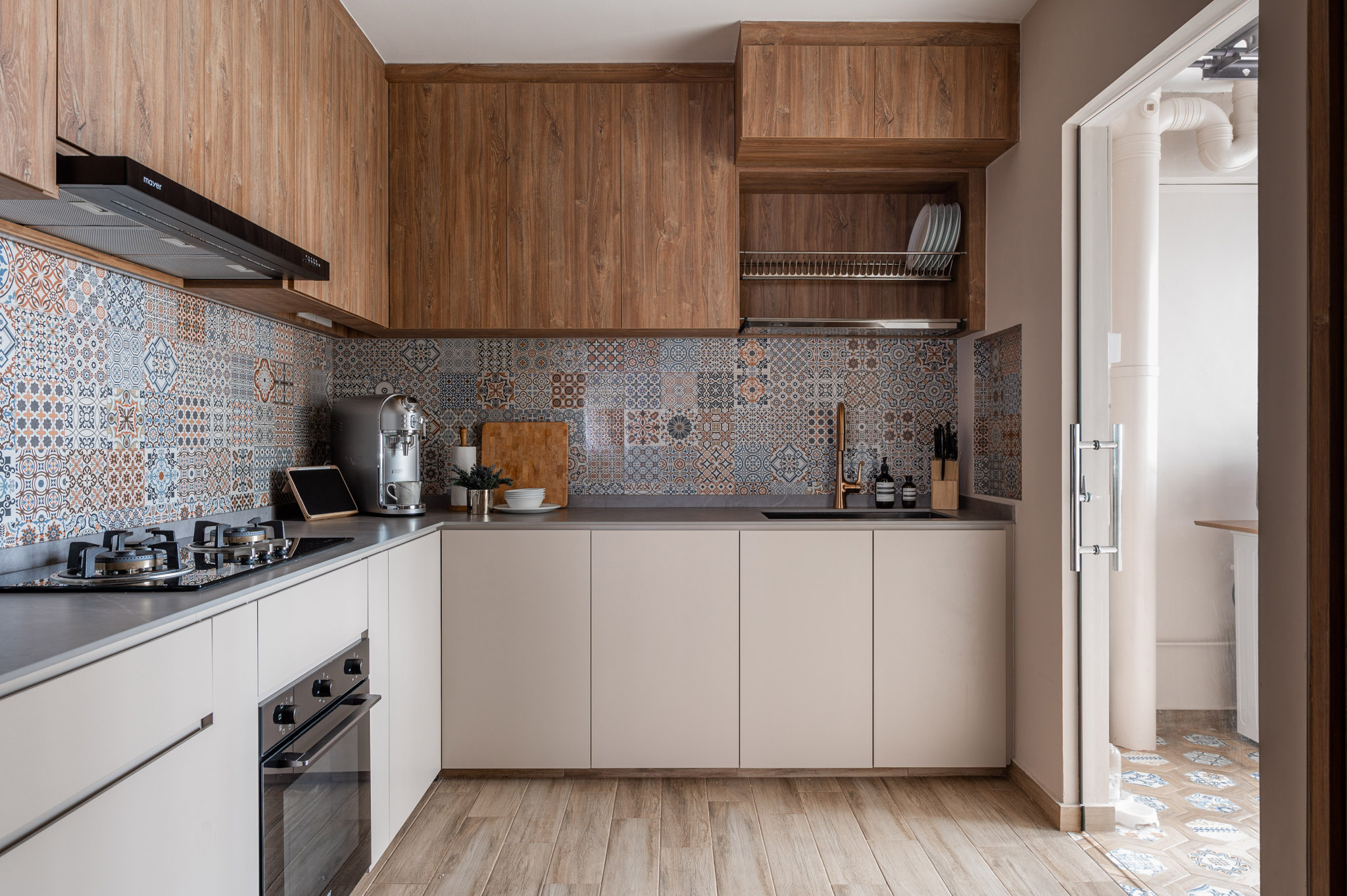 Modern, Others, Rustic Design - Kitchen - HDB 4 Room - Design by The Alchemists Design