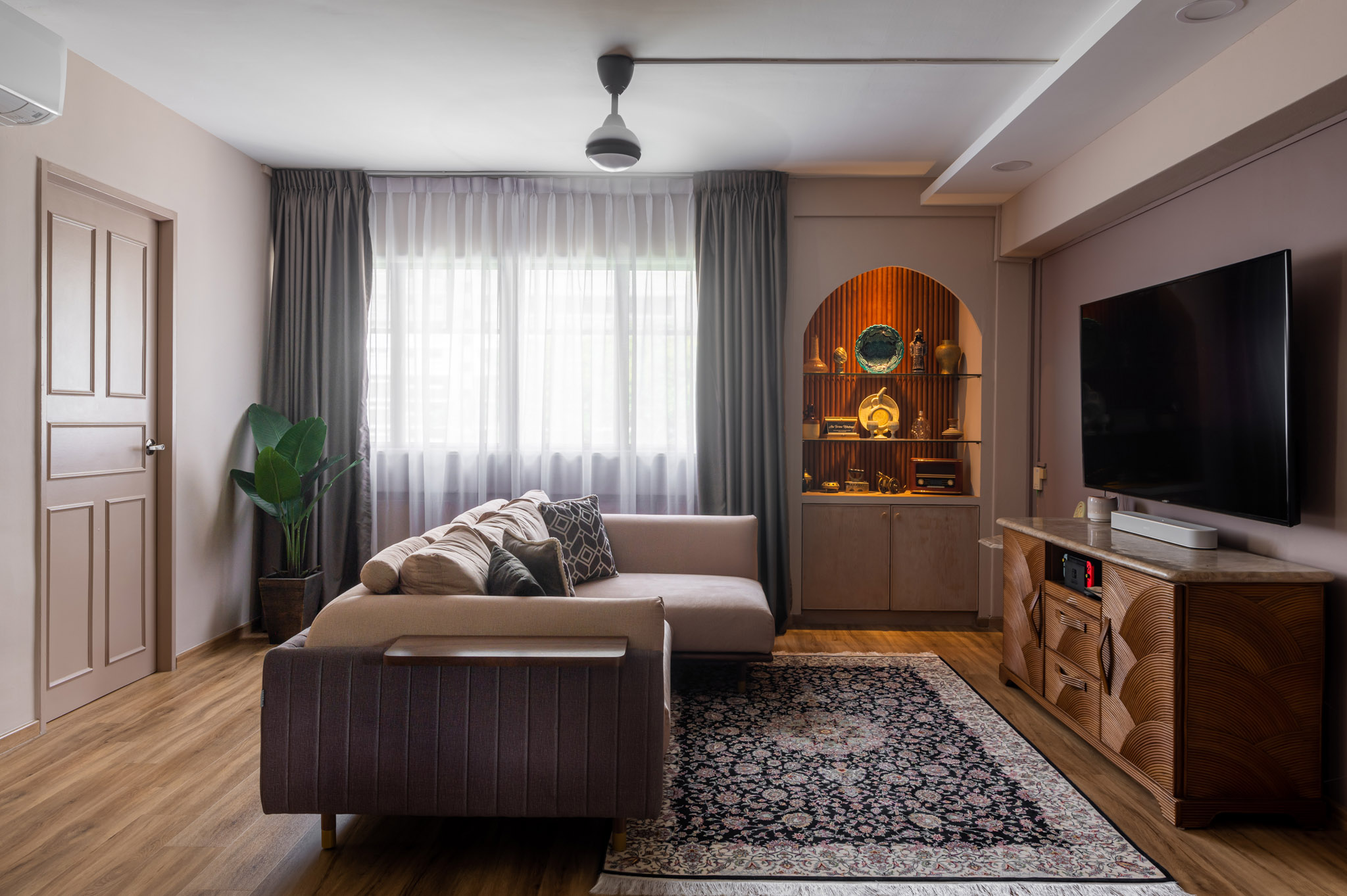 Modern, Others, Rustic Design - Living Room - HDB 4 Room - Design by The Alchemists Design