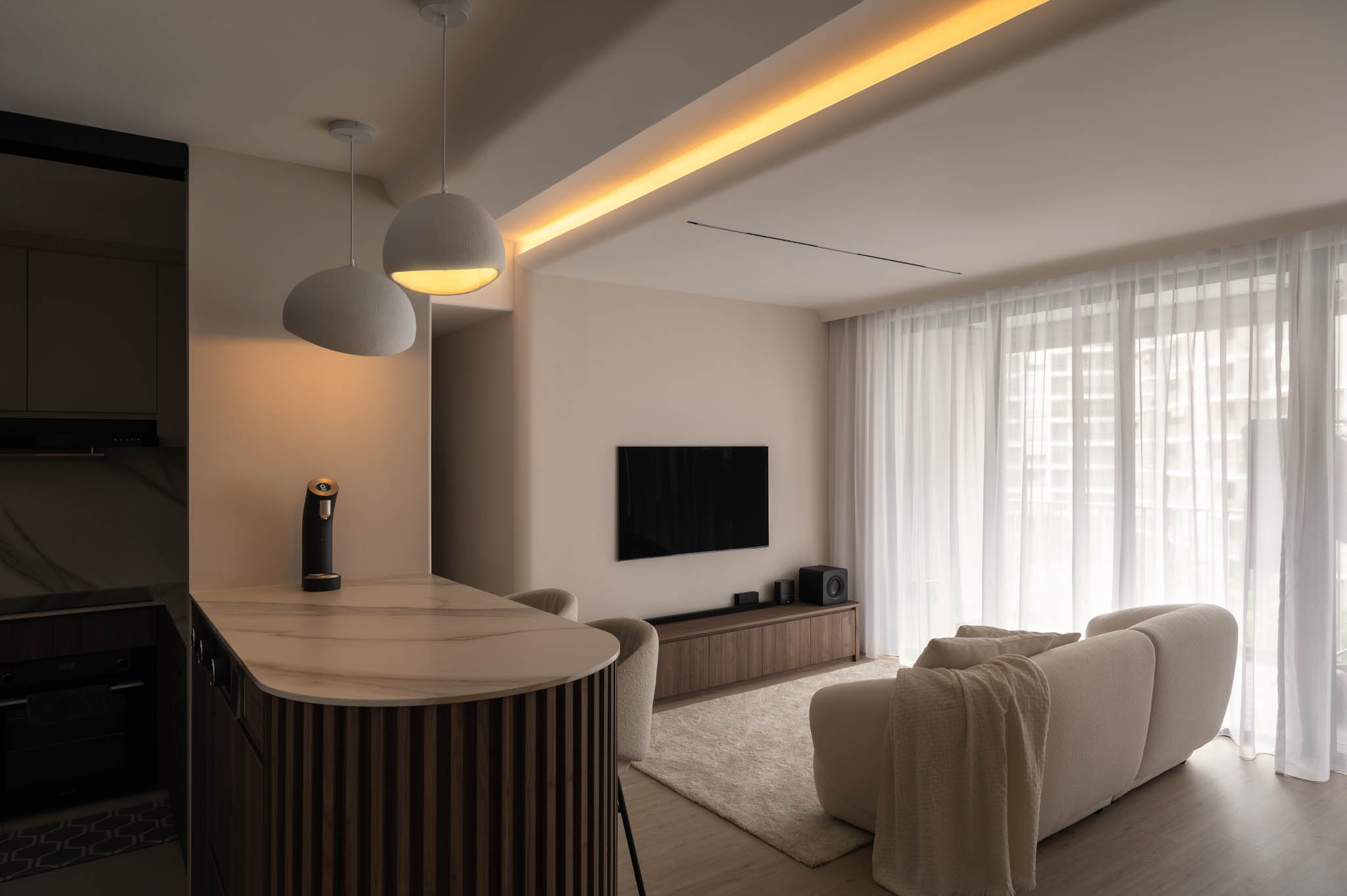 Minimalist, Scandinavian Design - Living Room - Condominium - Design by The Alchemists Design