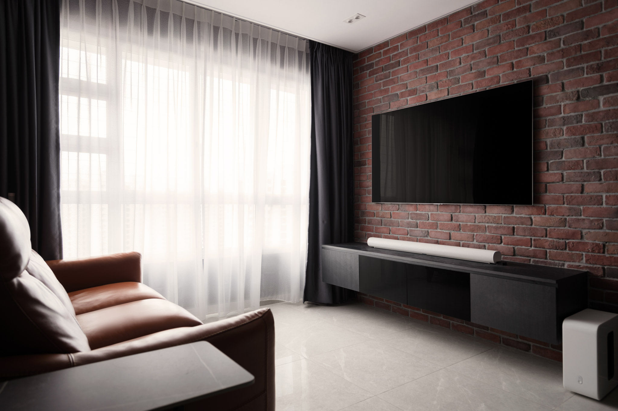Industrial, Modern Design - Living Room - HDB 4 Room - Design by The Alchemists Design