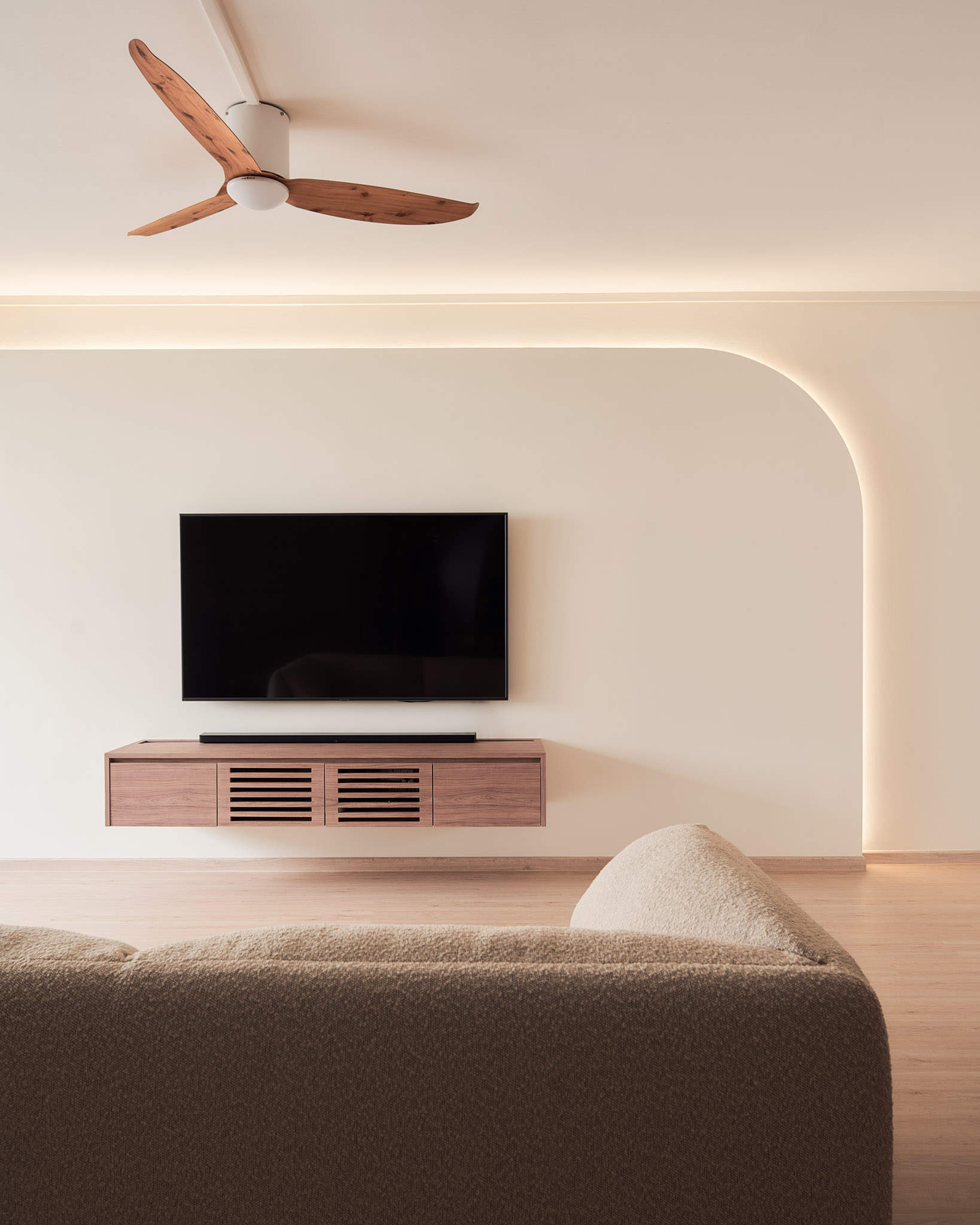 Minimalist, Modern, Scandinavian Design - Living Room - HDB Executive Apartment - Design by The Alchemists Design