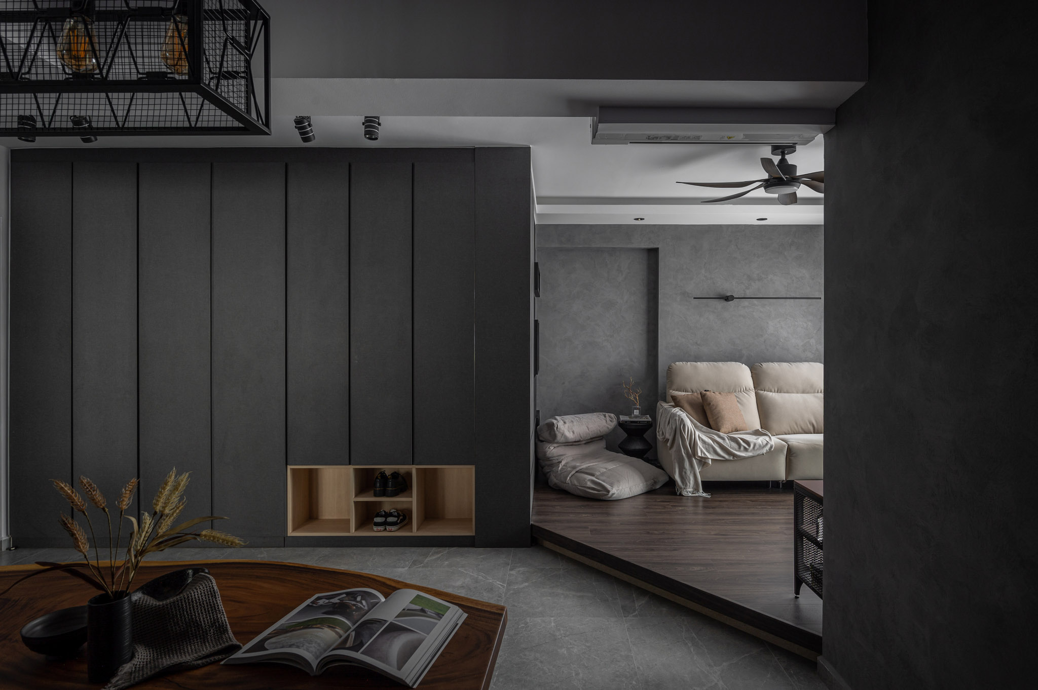 Industrial, Modern Design - Living Room - HDB 4 Room - Design by The Alchemists Design