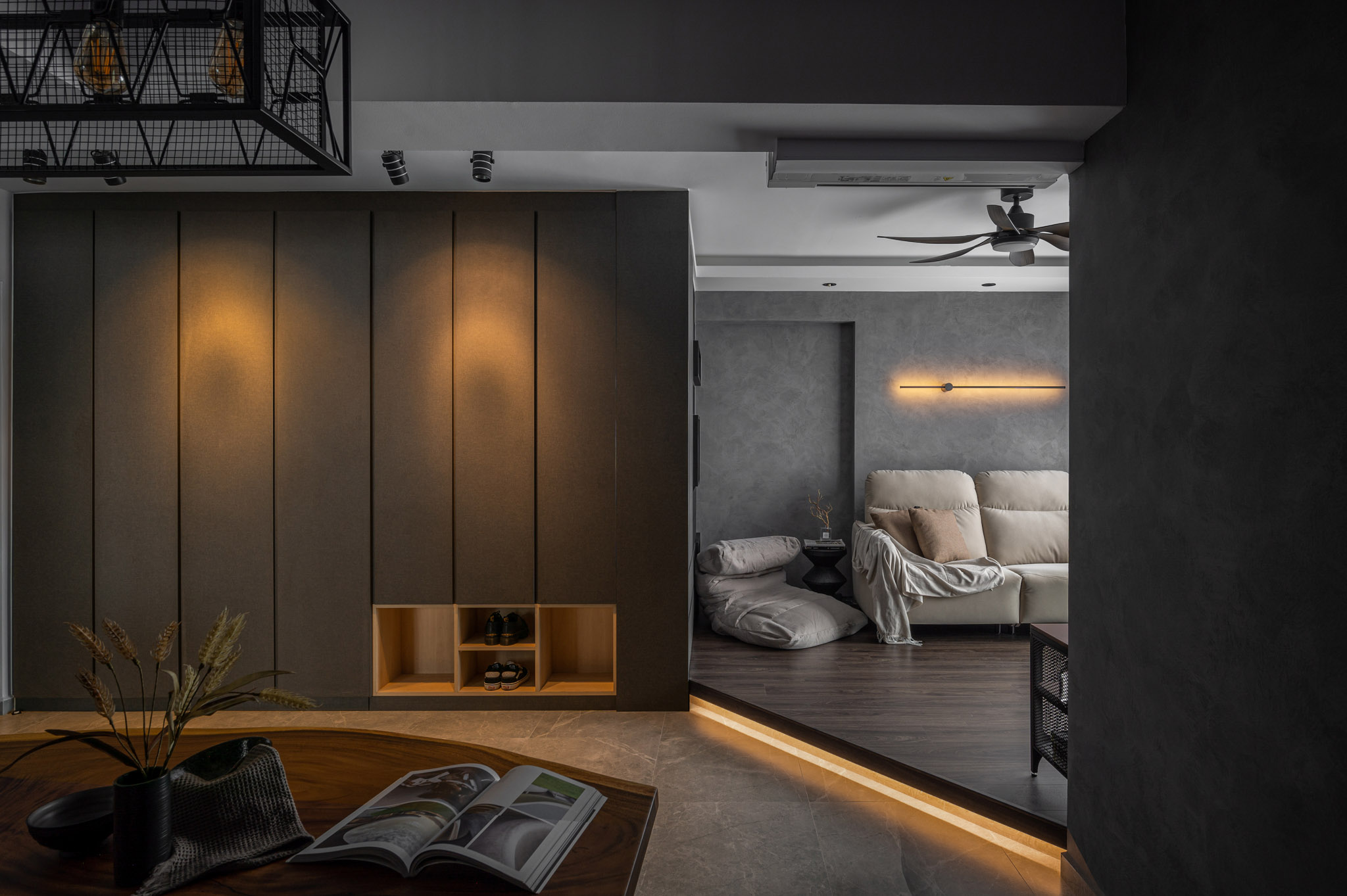 Industrial, Modern Design - Living Room - HDB 4 Room - Design by The Alchemists Design