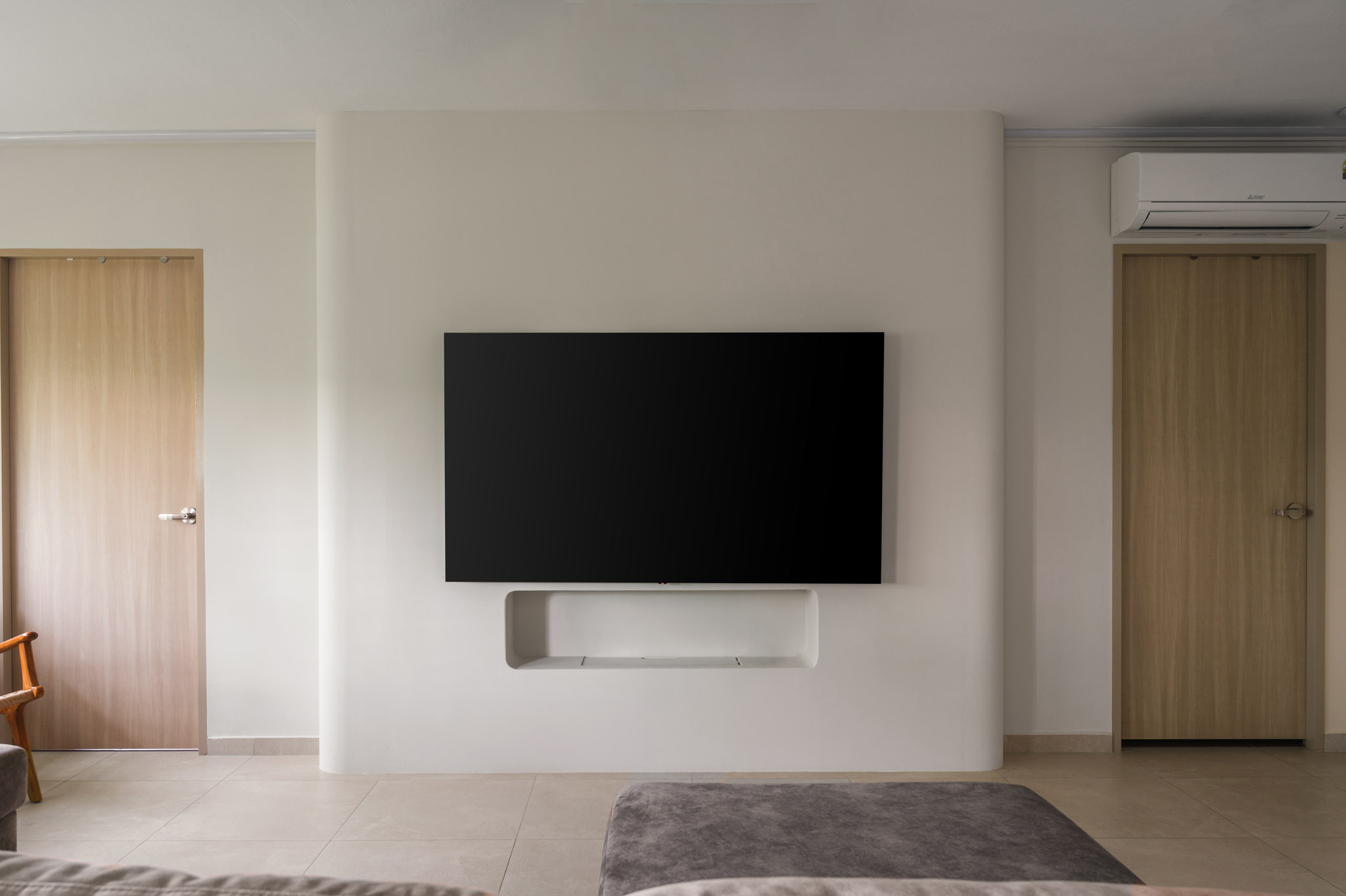 Minimalist, Modern, Rustic Design - Living Room - HDB 5 Room - Design by The Alchemists Design