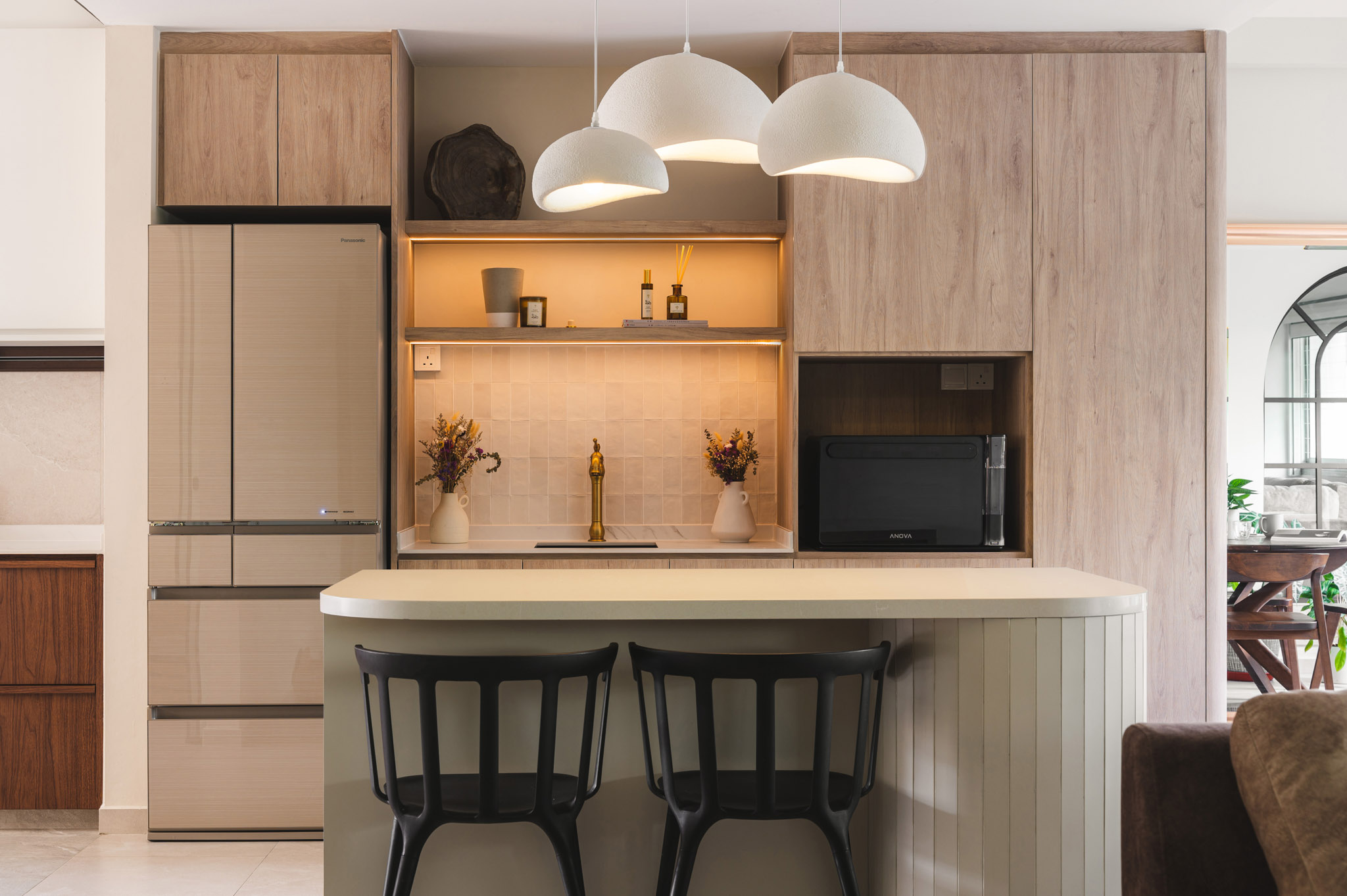 Minimalist, Modern, Rustic Design - Kitchen - HDB 5 Room - Design by The Alchemists Design