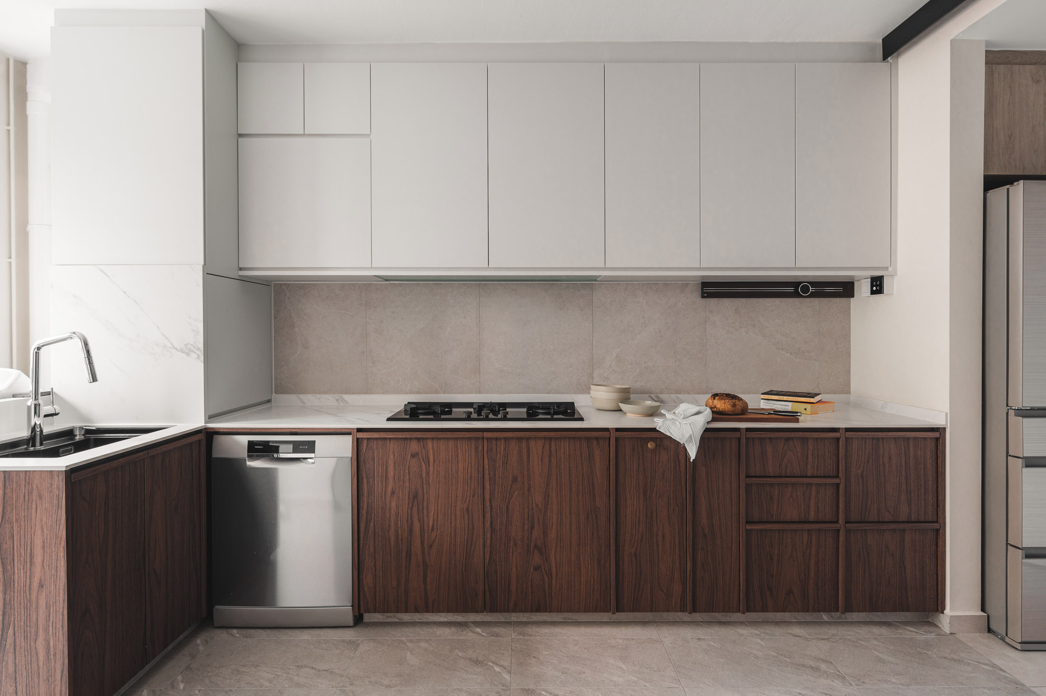 Minimalist, Modern, Rustic Design - Kitchen - HDB 5 Room - Design by The Alchemists Design