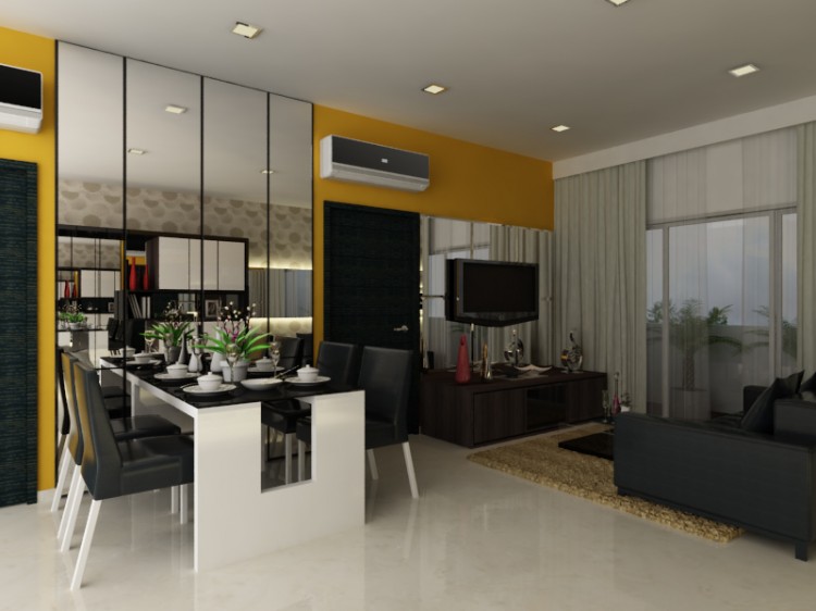 Contemporary, Eclectic Design - Dining Room - Condominium - Design by The Creative Formation Pte Ltd