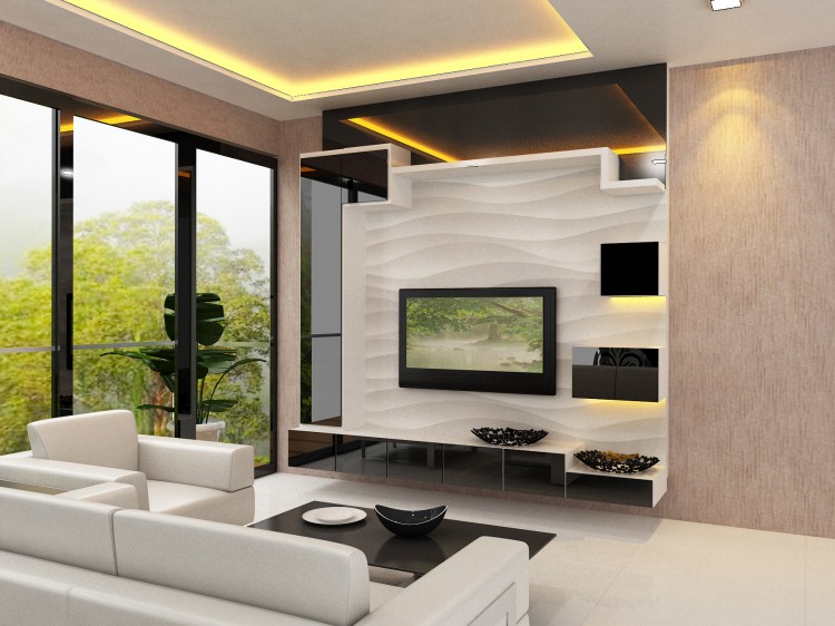 Contemporary, Minimalist Design - Living Room - Condominium - Design by The Creative Formation Pte Ltd