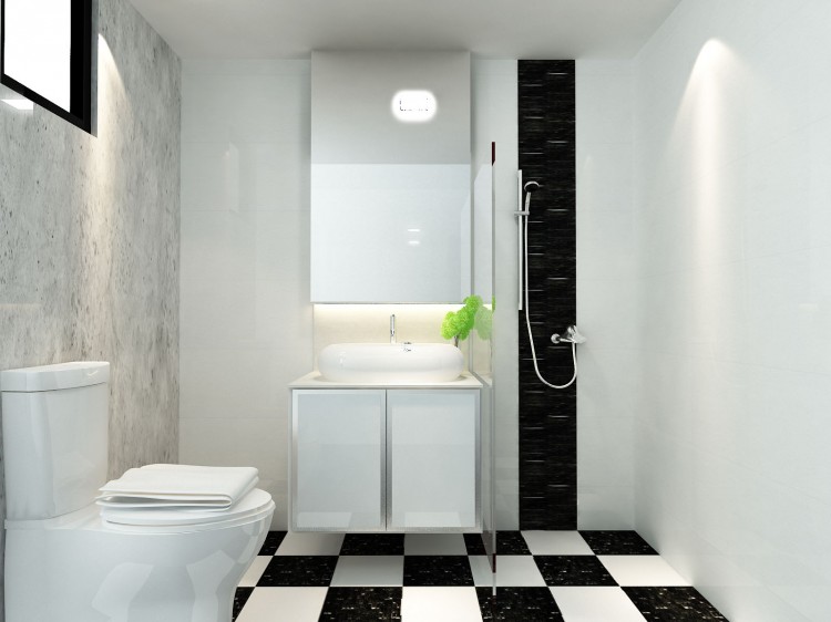 Minimalist, Modern Design - Bathroom - HDB Executive Apartment - Design by The Creative Formation Pte Ltd