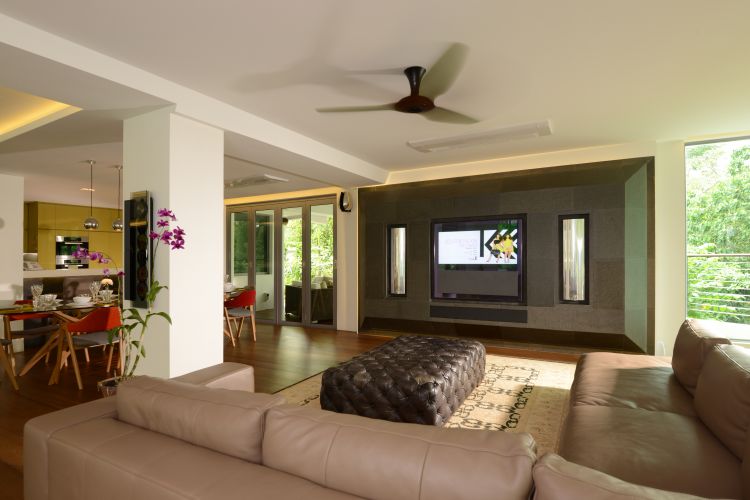 Contemporary, Country, Rustic Design - Living Room - Landed House - Design by The Design Ministry Pte Ltd