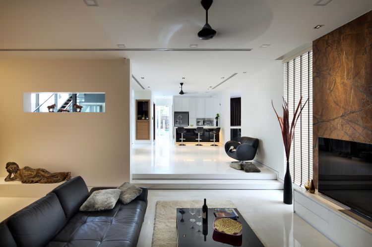 Contemporary, Modern Design - Living Room - Landed House - Design by The Interior Place Pte Ltd