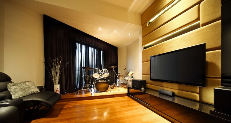 Contemporary, Modern Design - Entertainment Room - Landed House - Design by The Interior Place Pte Ltd