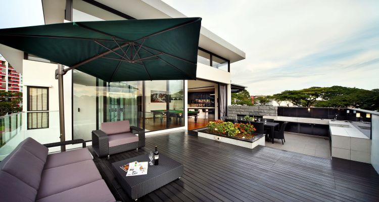 Contemporary, Modern Design - Balcony - Landed House - Design by The Interior Place Pte Ltd