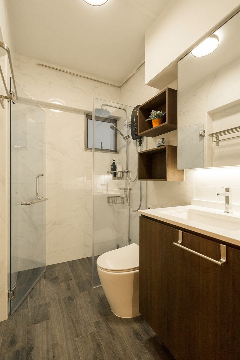 Minimalist, Modern Design - Bathroom - HDB 4 Room - Design by The Interior Place Pte Ltd