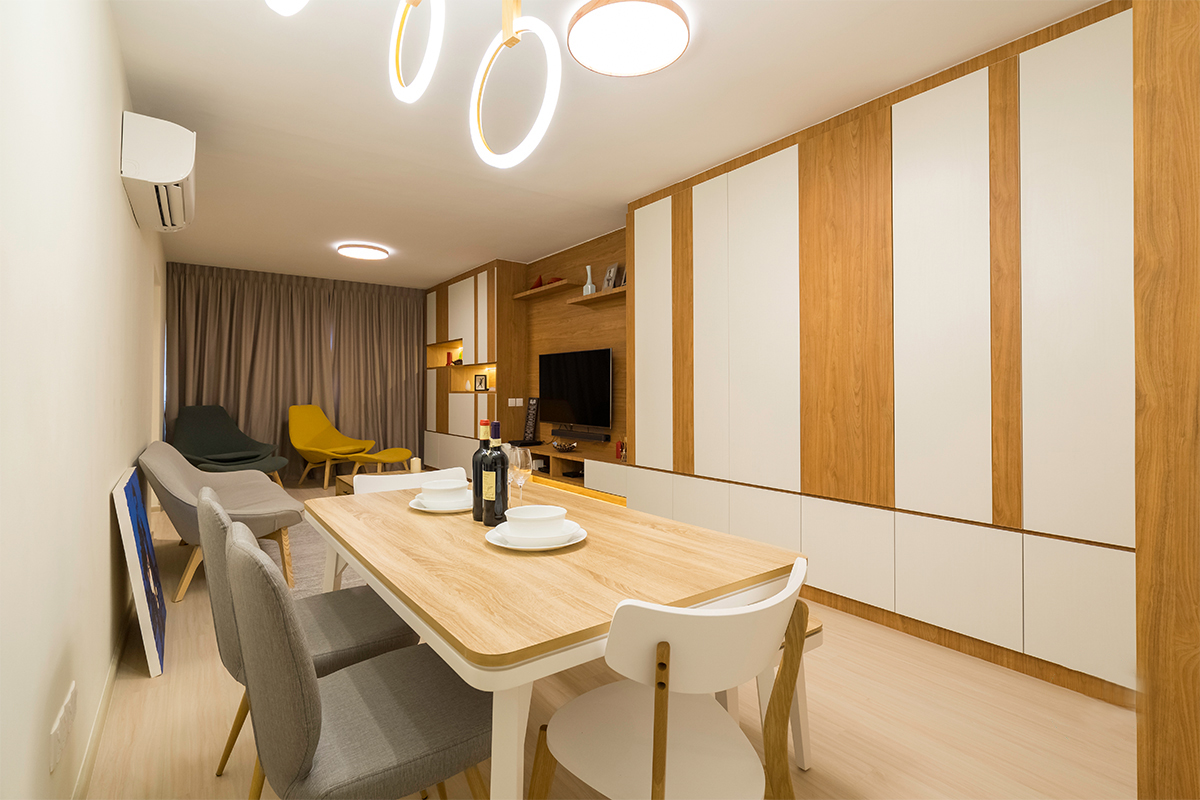 Minimalist, Modern Design - Dining Room - HDB 4 Room - Design by The Interior Place Pte Ltd