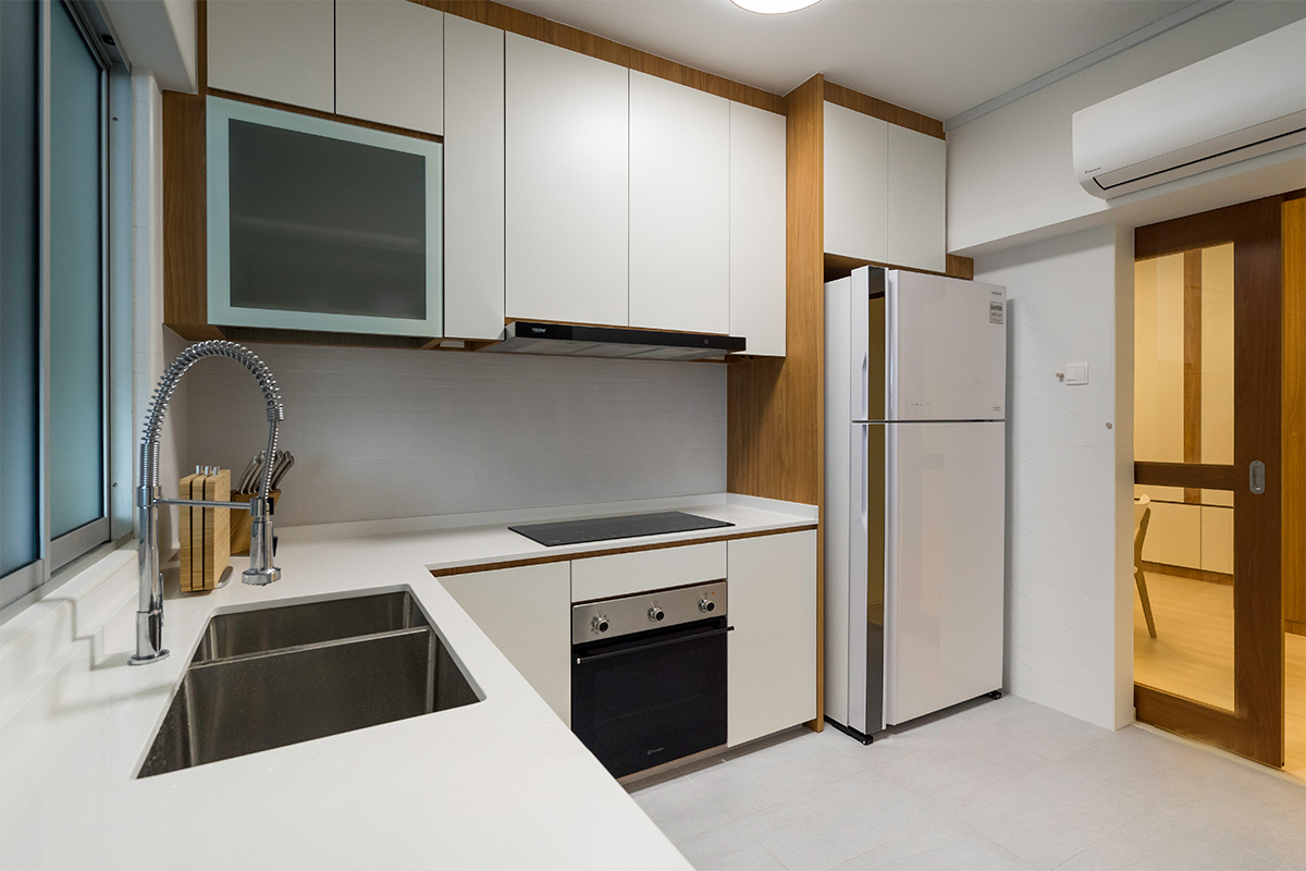 Minimalist, Modern Design - Kitchen - HDB 4 Room - Design by The Interior Place Pte Ltd