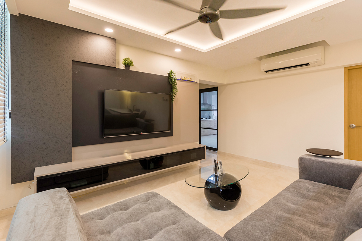 Modern Design - Living Room - HDB 4 Room - Design by The Interior Place Pte Ltd