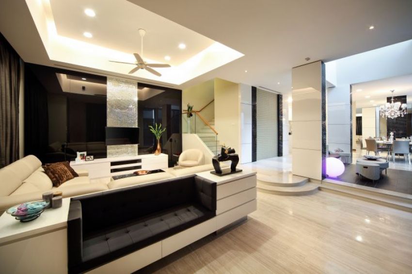 Contemporary, Modern, Resort Design - Living Room - Landed House - Design by The Interior Place Pte Ltd