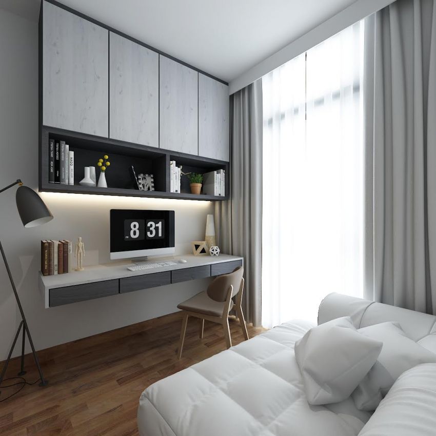 Contemporary, Modern, Scandinavian Design - Study Room - Condominium - Design by The Mind Design Pte Ltd