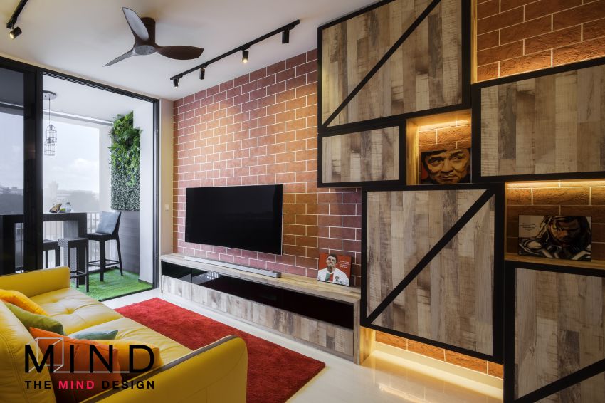 Eclectic, Industrial, Modern Design - Living Room - Condominium - Design by The Mind Design Pte Ltd