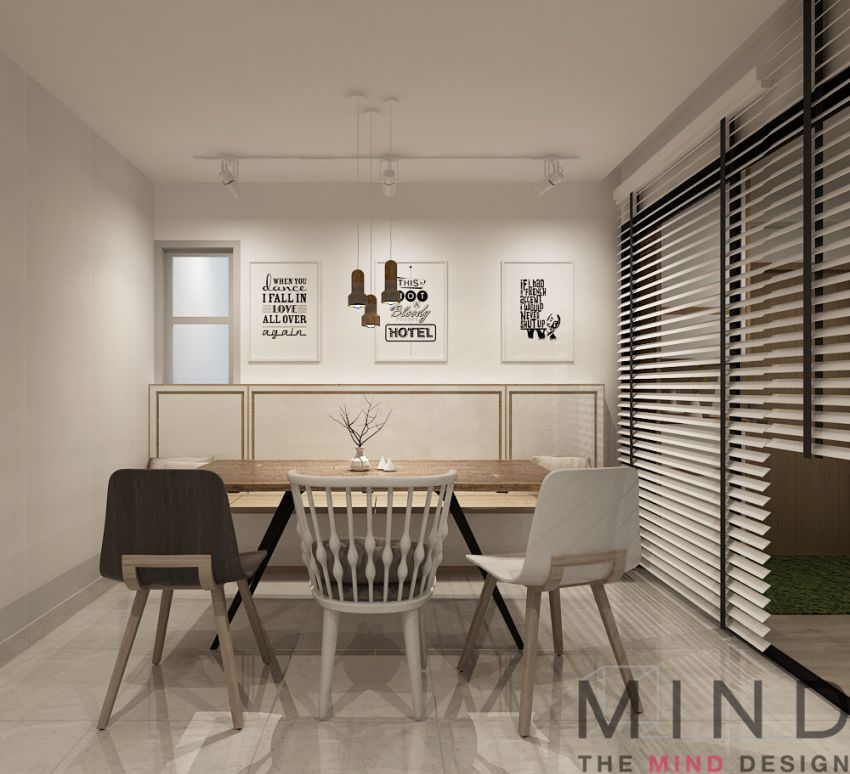 Contemporary, Modern, Scandinavian Design - Dining Room - Condominium - Design by The Mind Design Pte Ltd