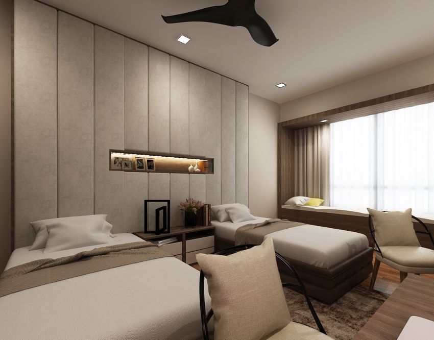 Contemporary, Modern, Scandinavian Design - Bedroom - Condominium - Design by The Mind Design Pte Ltd