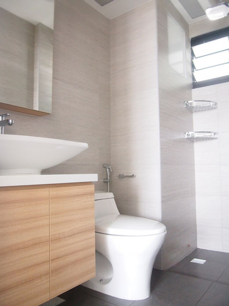 Minimalist, Scandinavian Design - Bathroom - HDB 4 Room - Design by The Minimalist Society Pte Ltd