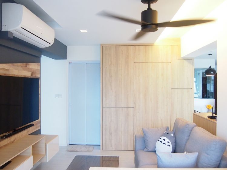 Minimalist, Scandinavian Design - Living Room - HDB 4 Room - Design by The Minimalist Society Pte Ltd