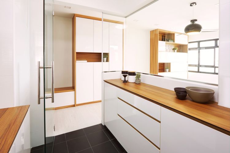 Minimalist, Scandinavian Design - Kitchen - HDB 4 Room - Design by The Minimalist Society Pte Ltd