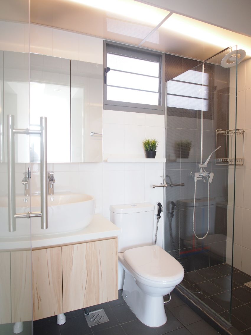 Minimalist, Scandinavian Design - Bathroom - HDB 5 Room - Design by The Minimalist Society Pte Ltd