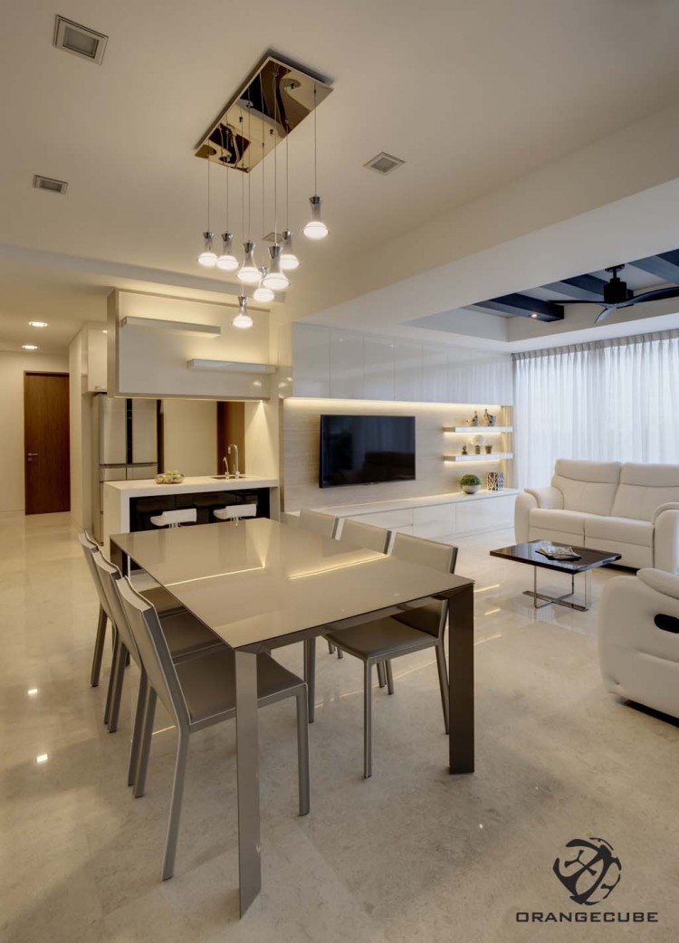 Minimalist, Modern Design - Dining Room - Condominium - Design by The Orange Cube Pte Ltd