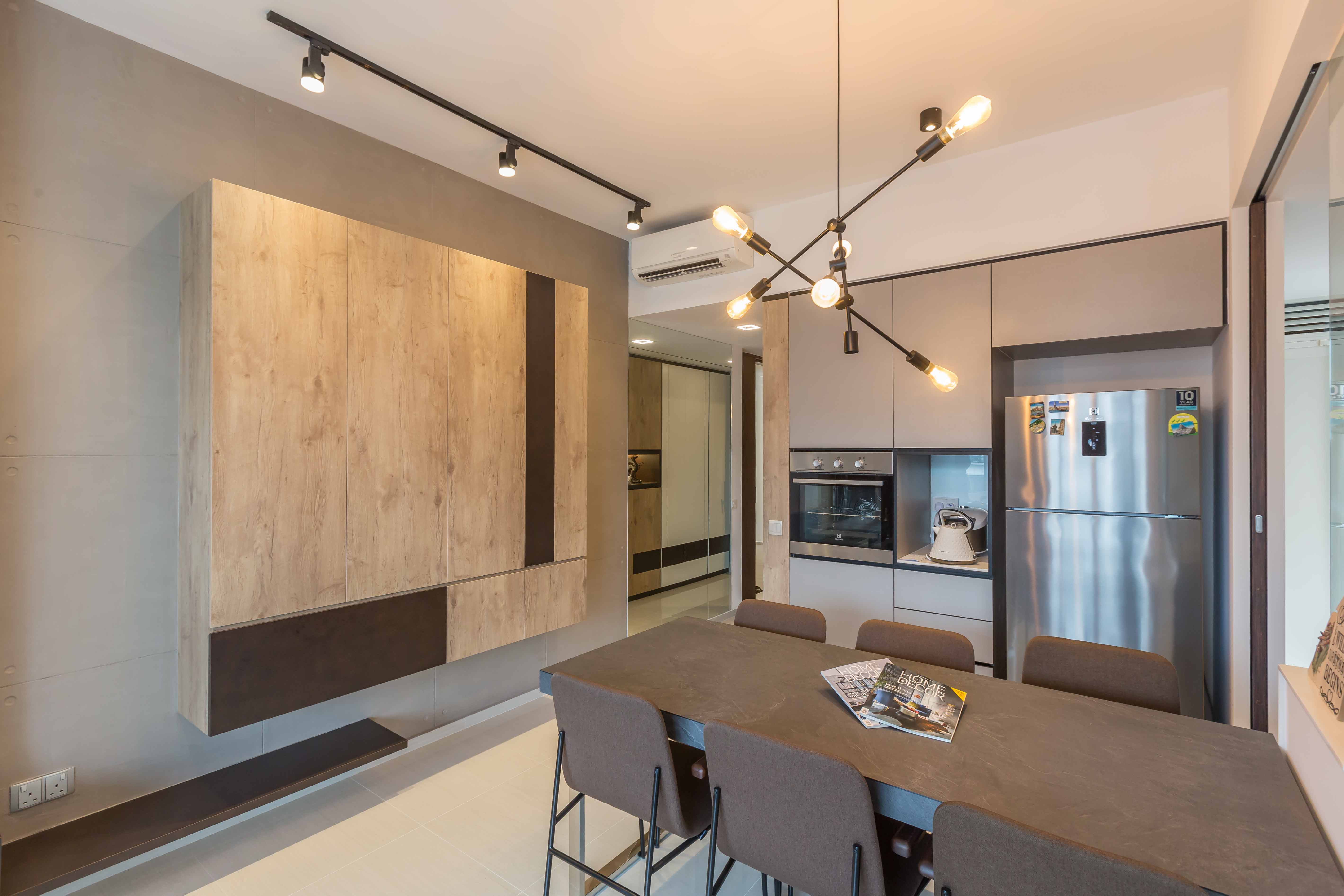 Industrial, Modern Design - Dining Room - Condominium - Design by The Orange Cube Pte Ltd