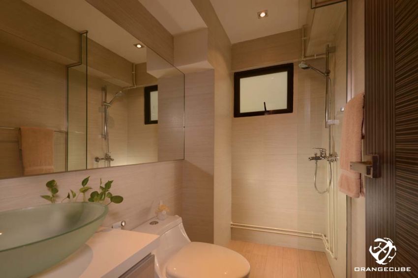 Contemporary, Modern Design - Bathroom - HDB 4 Room - Design by The Orange Cube Pte Ltd