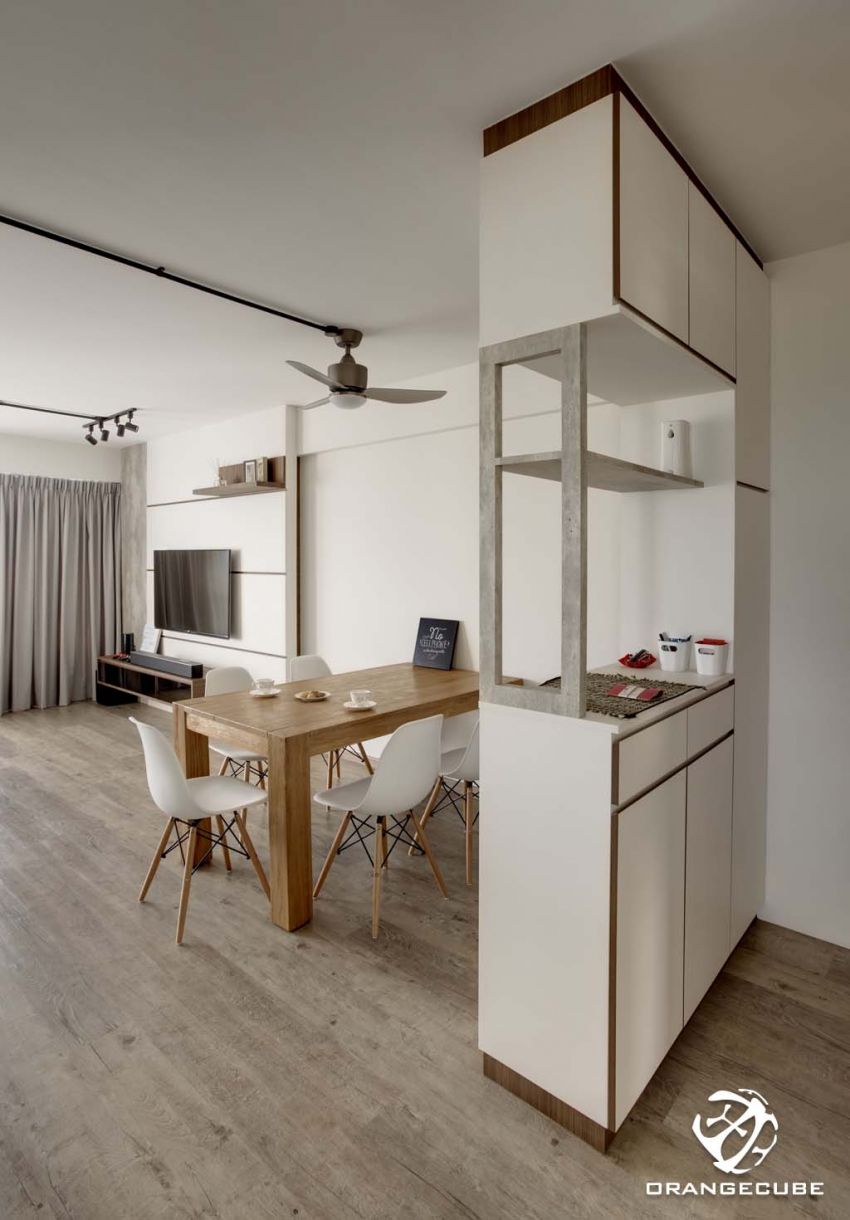 Contemporary, Scandinavian Design - Dining Room - HDB 5 Room - Design by The Orange Cube Pte Ltd