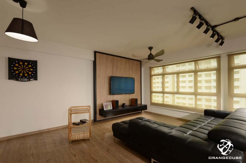 Industrial, Scandinavian Design - Living Room - HDB 5 Room - Design by The Orange Cube Pte Ltd