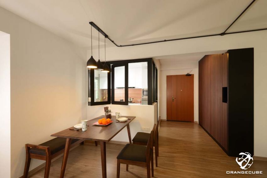 Industrial, Scandinavian Design - Dining Room - HDB 5 Room - Design by The Orange Cube Pte Ltd