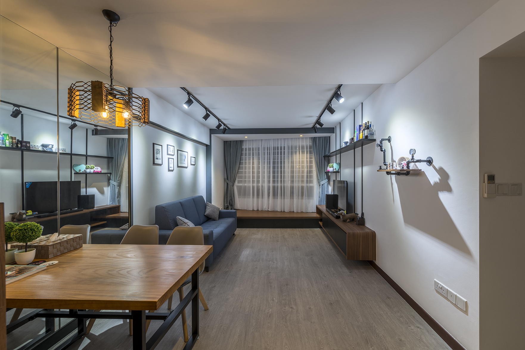 Industrial, Scandinavian Design - Living Room - HDB 4 Room - Design by TBG Interior Design