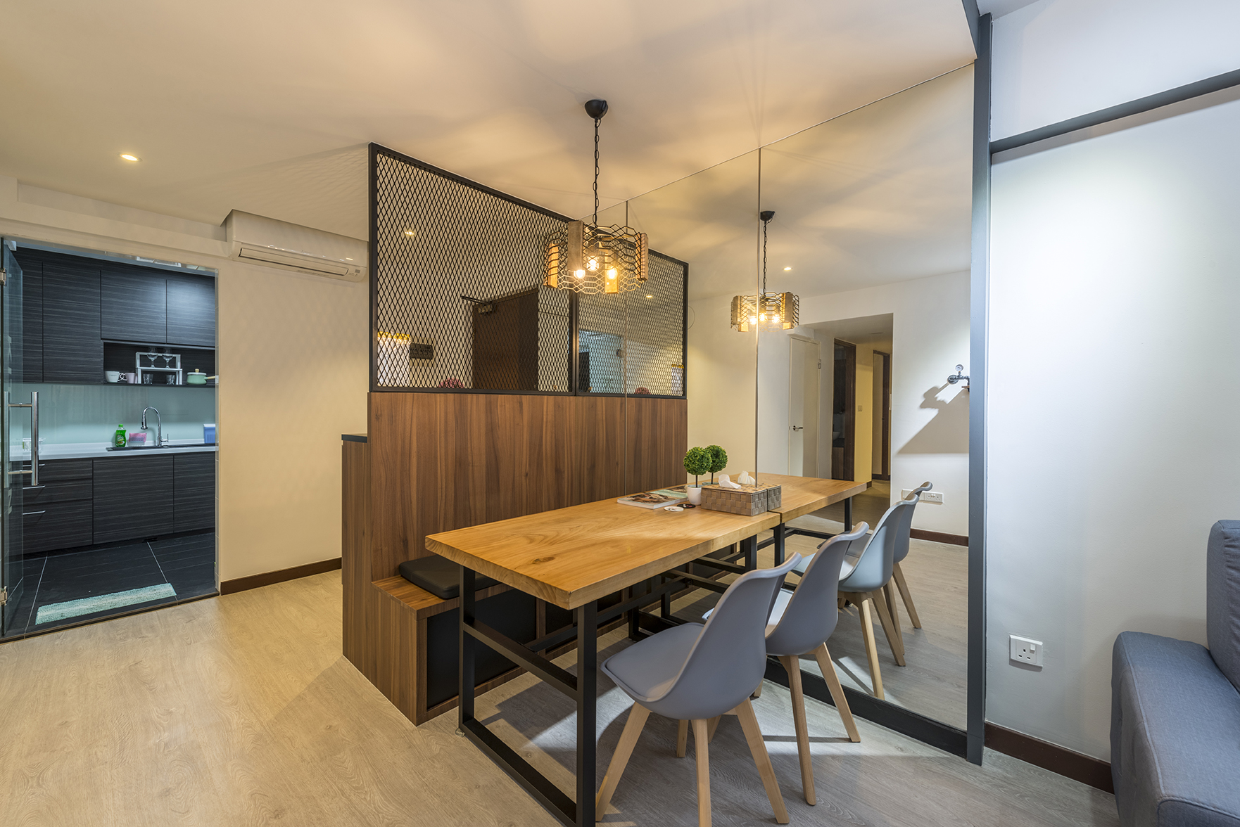 Industrial, Scandinavian Design - Dining Room - HDB 4 Room - Design by TBG Interior Design