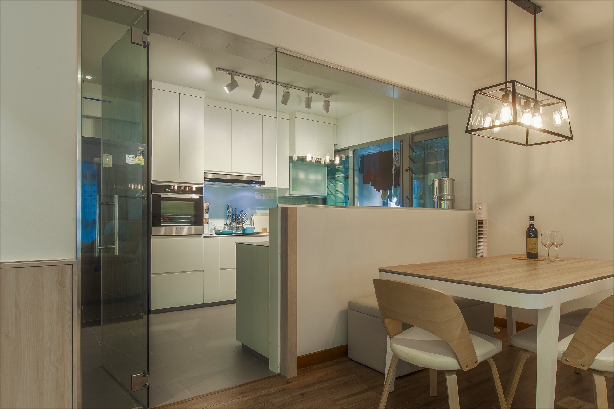 Minimalist, Resort Design - Dining Room - HDB 5 Room - Design by TBG Interior Design