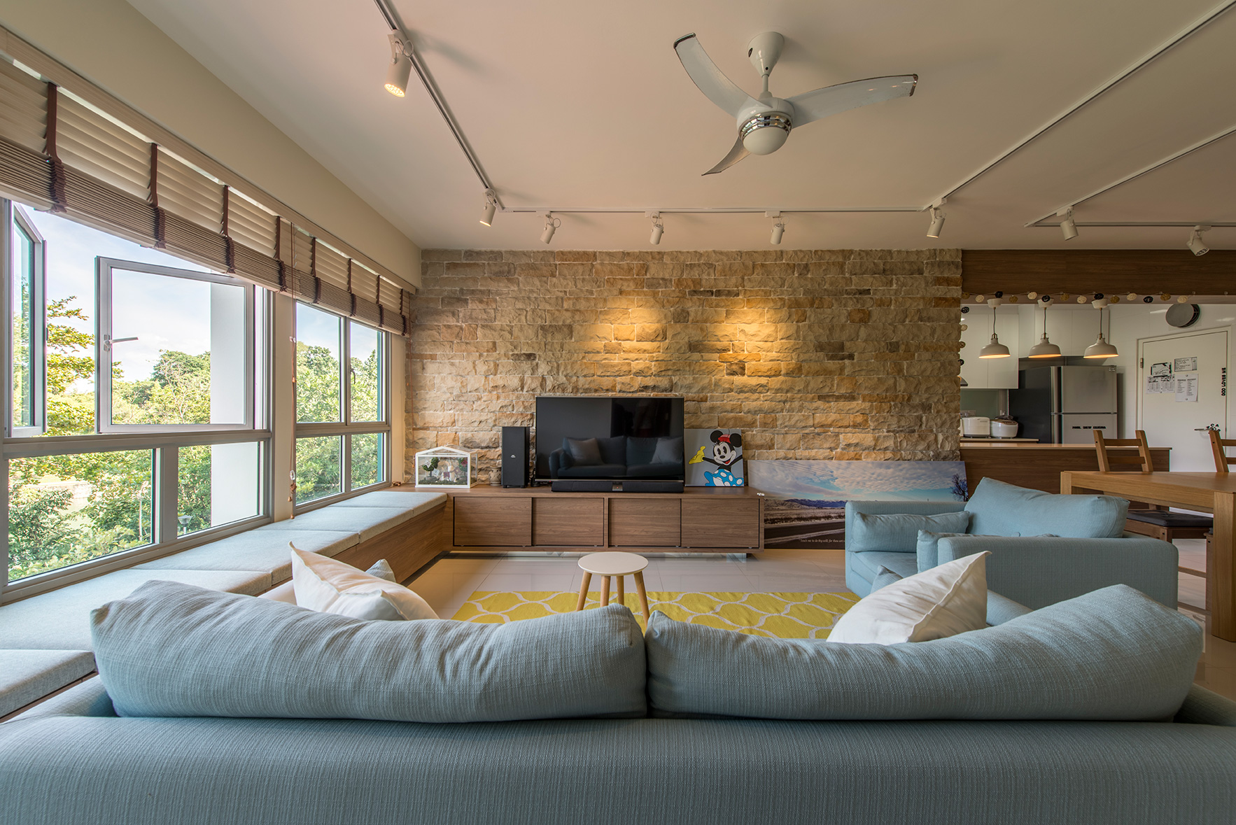 Country Design - Living Room - HDB 4 Room - Design by TBG Interior Design