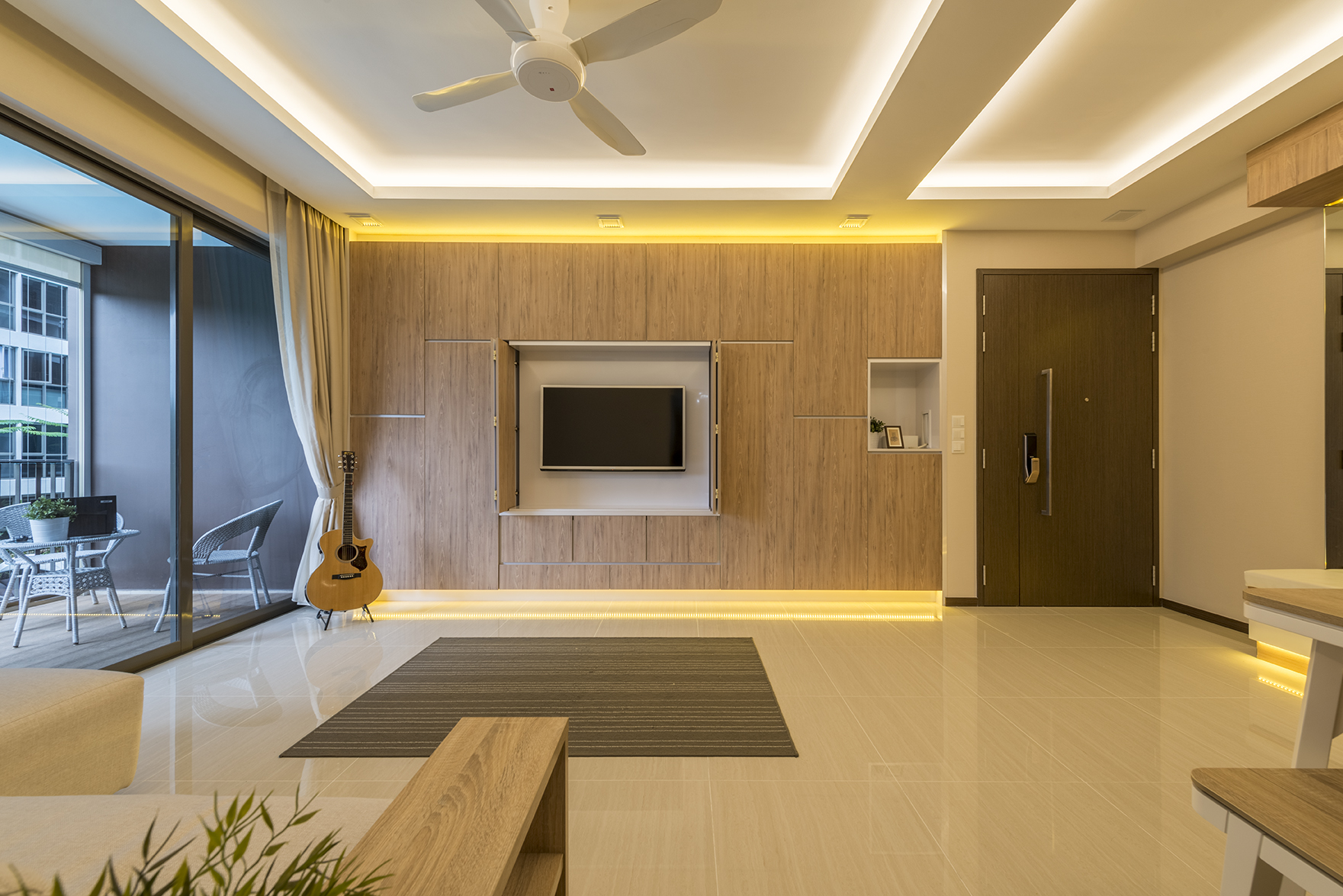 Modern, Resort, Scandinavian Design - Living Room - Condominium - Design by TBG Interior Design