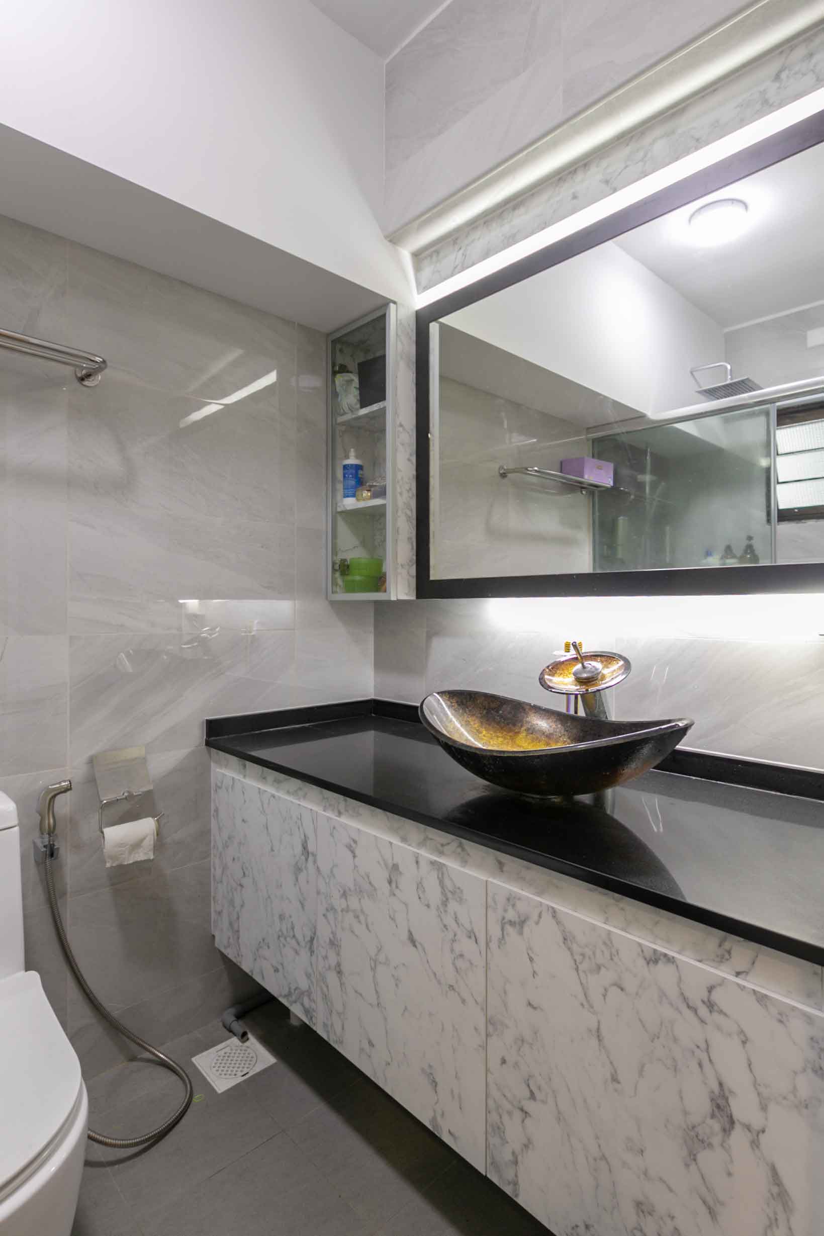 Oriental Design - Bathroom - HDB 5 Room - Design by TBG Interior Design