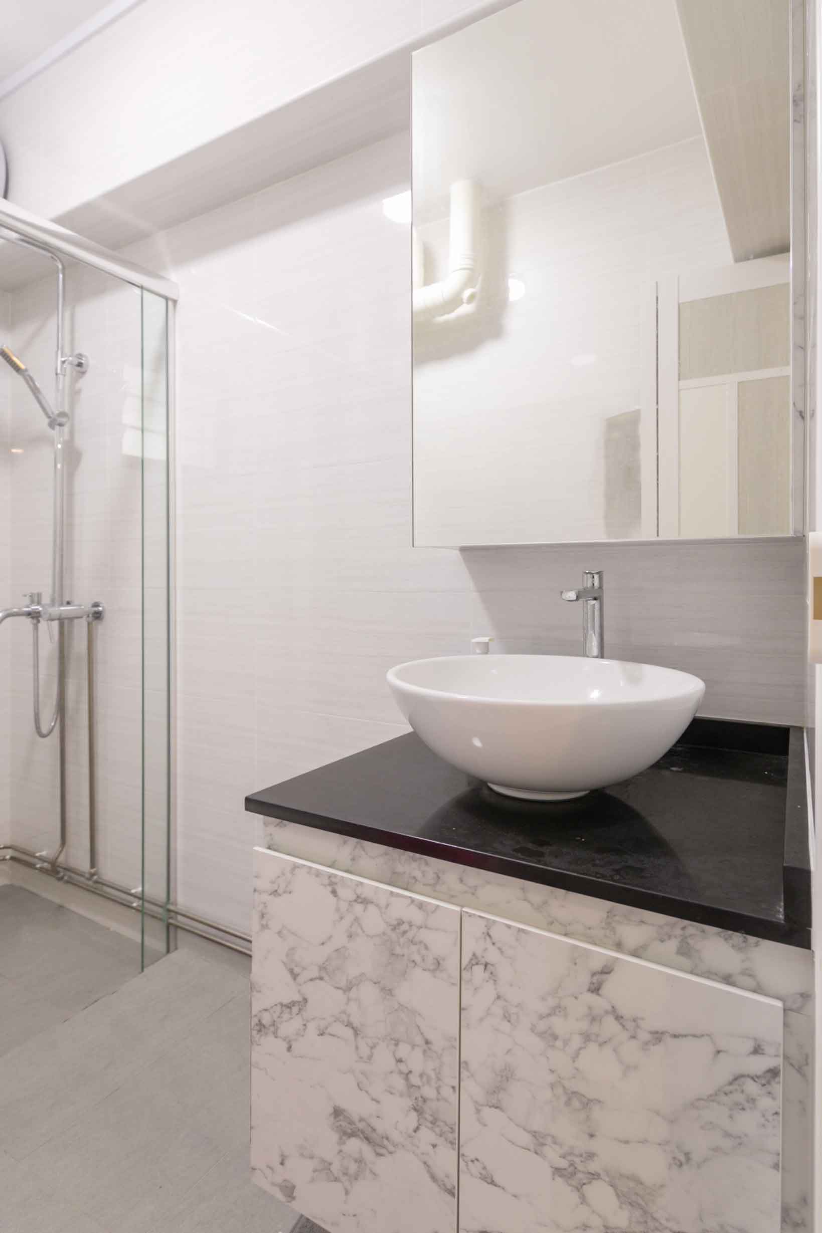 Oriental Design - Bathroom - HDB 5 Room - Design by TBG Interior Design