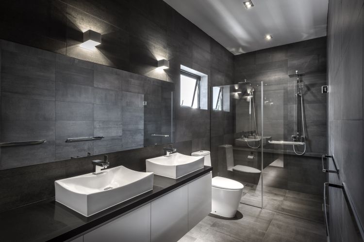 Contemporary, Industrial, Minimalist Design - Bathroom - Landed House - Design by Third Avenue Studio
