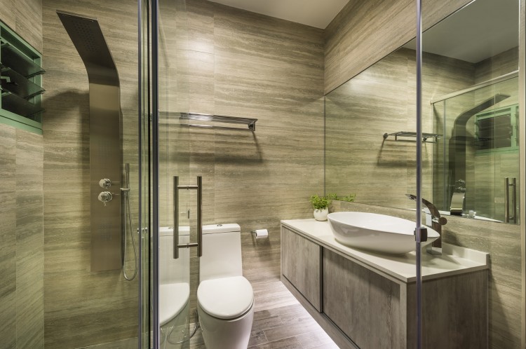 Modern, Resort, Tropical Design - Bathroom - HDB 5 Room - Design by Third Avenue Studio