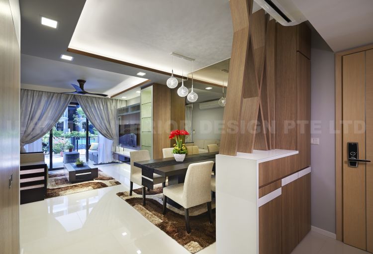 Contemporary, Modern, Resort, Rustic, Tropical Design - Living Room - Condominium - Design by U-Home Interior Design Pte Ltd