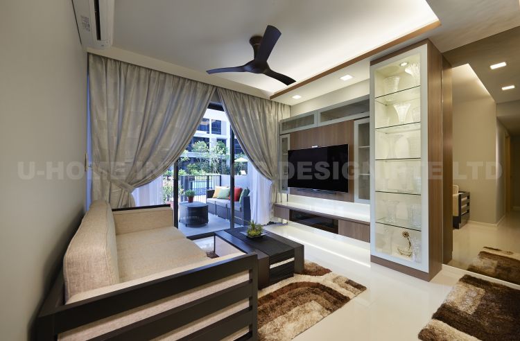 Contemporary, Modern, Resort, Rustic, Tropical Design - Living Room - Condominium - Design by U-Home Interior Design Pte Ltd