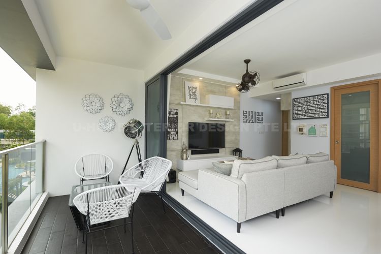 Contemporary, Modern, Tropical Design - Balcony - Condominium - Design by U-Home Interior Design Pte Ltd