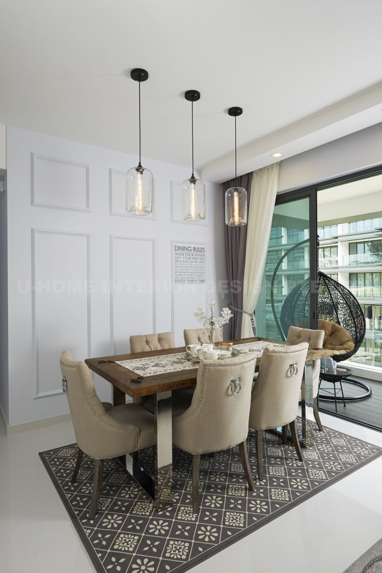 Contemporary, Modern, Tropical Design - Dining Room - Condominium - Design by U-Home Interior Design Pte Ltd