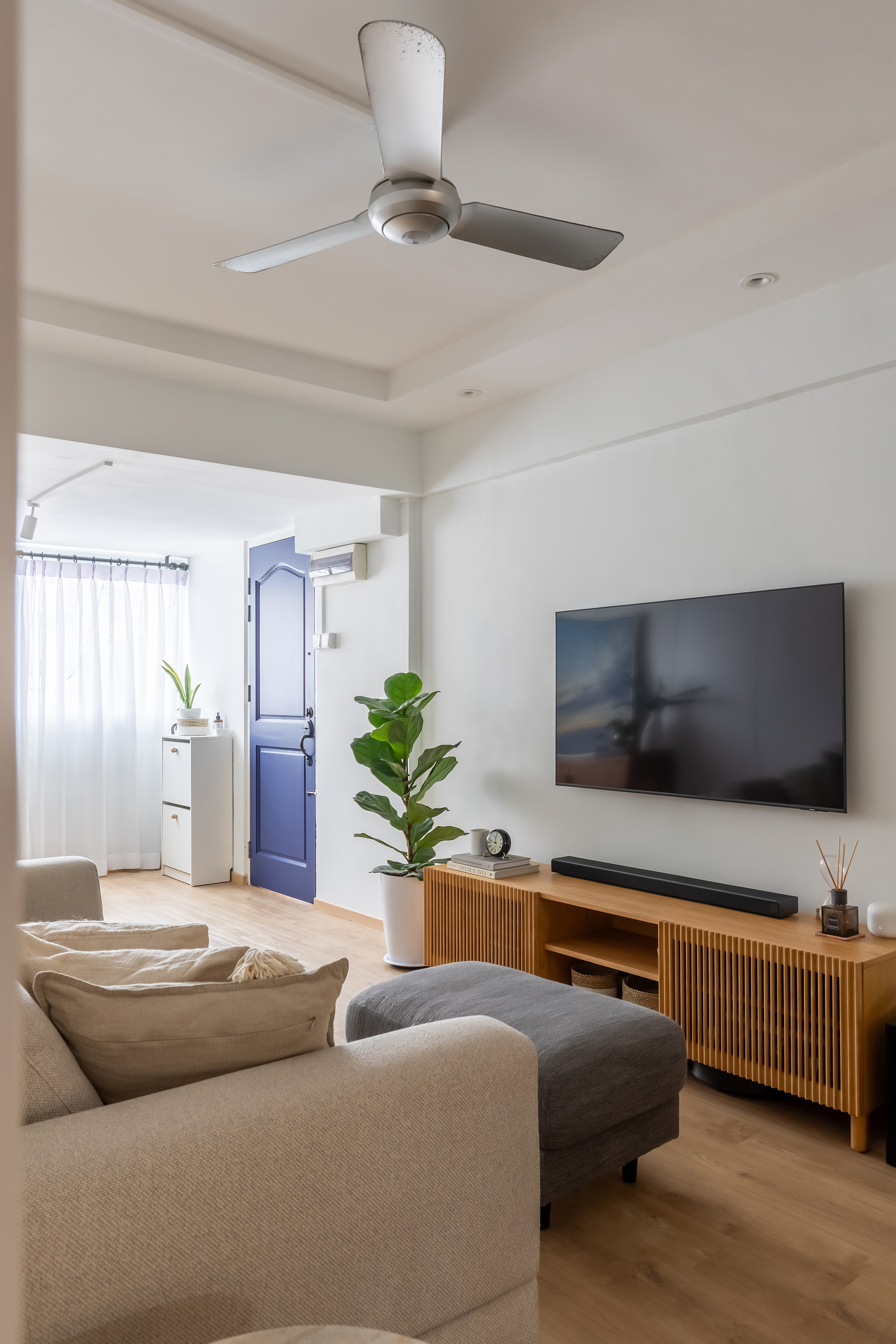Contemporary, Modern, Rustic Design - Living Room - HDB 3 Room - Design by U-Home Interior Design Pte Ltd